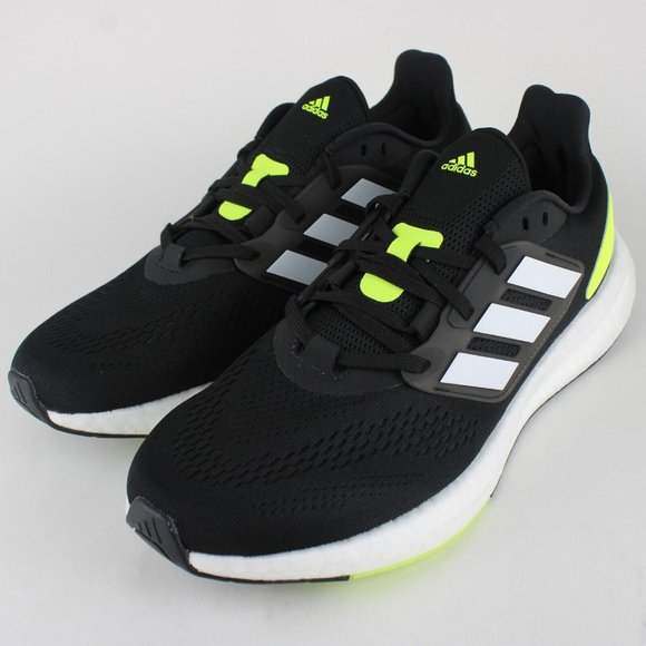 Adidas Pureboost 22 New Men's Black Running Training Shoes HQ1449 Size 10 - Picture 2 of 9